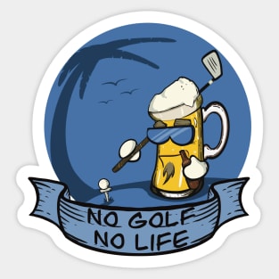 No Golf No Life Sticker